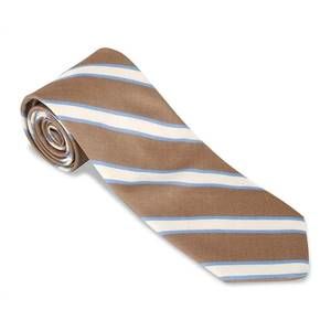 NEW R. HANAUER men's dudley stripes necktie in mahogany